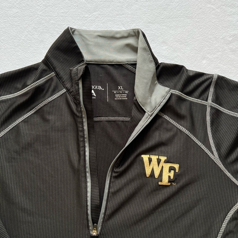 Wake Forest Demon Deacons Antigua Quarter Zip Pullover Men’s XL - Picture 3 of 4